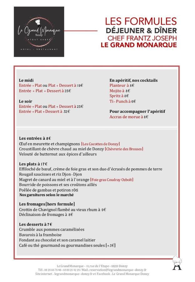 Le Grand Monarque Donzy Exterior foto